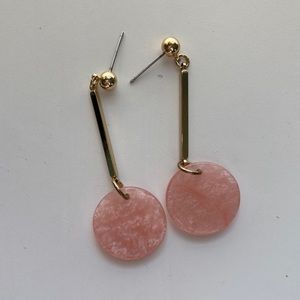 Pink Drop Earrings